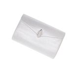 Fashion, accesorii si bijuterii - Femei - Accesorii femei - Genti si rucsacuri femei - Geanta plic, de dama, din material sintetic, ButicCochet, 23x14x5 cm, Argintiu - GND1145 - Infinity.ro