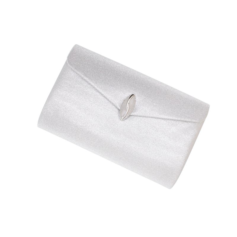 Fashion, accesorii si bijuterii - Femei - Accesorii femei - Genti si rucsacuri femei - Geanta plic, de dama, din material sintetic, ButicCochet, 23x14x5 cm, Argintiu - GND1145 - Infinity.ro