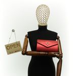 Fashion, accesorii si bijuterii - Femei - Accesorii femei - Genti si rucsacuri femei - Geanta plic, de dama, din material sintetic, cu strasuri, ButicCochet, 22x12x6 cm, Rosu - GND1140 - Infinity.ro