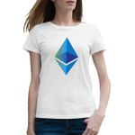 Fashion, accesorii si bijuterii - Femei - Imbracaminte femei - Tricouri si topuri femei - Tricou femei Ethereum Crypto, alb, marime 2XL - Infinity.ro