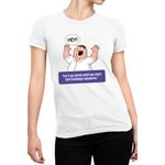 Fashion, accesorii si bijuterii - Femei - Imbracaminte femei - Tricouri si topuri femei - Tricou Femei Family Guy Father Stewie Telegram Sticker Quotes, alb,  marime 2XL - Infinity.ro