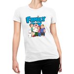 Fashion, accesorii si bijuterii - Femei - Imbracaminte femei - Tricouri si topuri femei - Tricou Femei Family Guy Group Photo TV Show Dog Crazy, alb,  marime 2XL - Infinity.ro