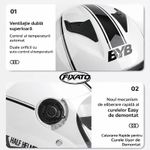 Auto si Moto - Moto - Echipamente protectie moto - Casti moto - Casca Moto/Scuter FIXATO Italia, Viziera Dubla, Protectie UV, Marime universala 57-61cm, Roz - Infinity.ro