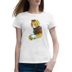 Fashion, accesorii si bijuterii - Femei - Imbracaminte femei - Tricouri si topuri femei - Tricou femei Fan Art League of Legends Ezreal LoL Champion, alb, marime 2XL - Infinity.ro