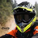 Auto si Moto - Moto - Echipamente protectie moto - Casti moto - Casca Moto/Enduro FIXATO, Interior Confortabil, Ventilatie Multipla, Gri cu Verde, XL 60-61cm - Infinity.ro