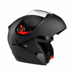Auto si Moto - Moto - Echipamente protectie moto - Casti moto - Casca Moto/Scuter Flip-Up FIXATO, Viziera Dubla, Protectie UV, Negru, L 59-60cm - Infinity.ro