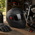 Auto si Moto - Moto - Echipamente protectie moto - Casti moto - Casca Moto/Scuter Flip-Up FIXATO, Viziera Dubla, Protectie UV, Negru, L 59-60cm - Infinity.ro