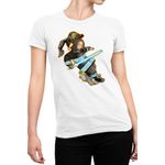Fashion, accesorii si bijuterii - Femei - Imbracaminte femei - Tricouri si topuri femei - Tricou Femei Fire Force Arthur Anime Otaku, alb,  marime 2XL - Infinity.ro