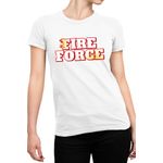 Fashion, accesorii si bijuterii - Femei - Imbracaminte femei - Tricouri si topuri femei - Tricou Femei Fire Force Human Super Power, alb,  marime 2XL - Infinity.ro