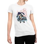 Fashion, accesorii si bijuterii - Femei - Imbracaminte femei - Tricouri si topuri femei - Tricou Femei Fire Force Kotatsu Tamaki Witcher Cosplay, alb,  marime 2XL - Infinity.ro