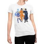 Fashion, accesorii si bijuterii - Femei - Imbracaminte femei - Tricouri si topuri femei - Tricou Femei Fire Force Kusakabe Animeeater Konosuba, alb,  marime 2XL - Infinity.ro