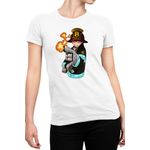 Fashion, accesorii si bijuterii - Femei - Imbracaminte femei - Tricouri si topuri femei - Tricou Femei Fire Force Kusakabe Shaman Shounen Manga, alb,  marime 2XL - Infinity.ro