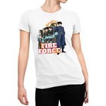 Fashion, accesorii si bijuterii - Femei - Imbracaminte femei - Tricouri si topuri femei - Tricou Femei Fire Force Kusakabe MagyarAnime, alb,  marime 2XL - Infinity.ro