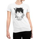 Fashion, accesorii si bijuterii - Femei - Imbracaminte femei - Tricouri si topuri femei - Tricou Femei Fire Force Kusakabe Shinra Wakanime, alb,  marime 2XL - Infinity.ro