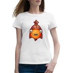 Fashion, accesorii si bijuterii - Femei - Imbracaminte femei - Tricouri si topuri femei - Tricou femei Fishstick Skin Fortnite, alb, marime 2XL - Infinity.ro