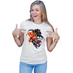 Fashion, accesorii si bijuterii - Femei - Imbracaminte femei - Tricouri si topuri femei - Tricou Femei Flash Batman Thor Multiverse Super Powers Fight Toys, alb,  marime 2XL - Infinity.ro