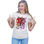 Fashion, accesorii si bijuterii - Femei - Imbracaminte femei - Tricouri si topuri femei - Tricou Femei Flash Dexter Courage Coward Dog Fortnite, alb,  marime 2XL - Infinity.ro