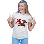 Fashion, accesorii si bijuterii - Femei - Imbracaminte femei - Tricouri si topuri femei - Tricou Femei Flash Ironman Jump Speed Power Fast Arrowverse, alb,  marime L - Infinity.ro