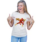 Fashion, accesorii si bijuterii - Femei - Imbracaminte femei - Tricouri si topuri femei - Tricou Femei Flash Logo X-MEN Marvel DC Comics Animation America, alb,  marime 2XL - Infinity.ro