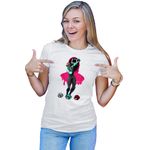 Fashion, accesorii si bijuterii - Femei - Imbracaminte femei - Tricouri si topuri femei - Tricou Femei Fortnite Among Us Squid Game Korean Cyber Skin, alb,  marime 2XL - Infinity.ro