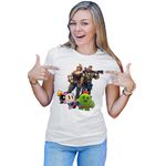 Fashion, accesorii si bijuterii - Femei - Imbracaminte femei - Tricouri si topuri femei - Tricou Femei Fortnite Brawl Stars Cactus Bomberman Run, alb,  marime 2XL - Infinity.ro