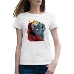 Fashion, accesorii si bijuterii - Femei - Imbracaminte femei - Tricouri si topuri femei - Tricou femei Fullmetal Alchemist Amestris Edward Alphonse, alb, marime 2XL - Infinity.ro