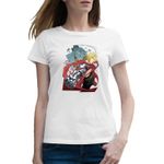 Fashion, accesorii si bijuterii - Femei - Imbracaminte femei - Tricouri si topuri femei - Tricou femei Fullmetal Alchemist Steampunk Fantasy, alb, marime 2XL - Infinity.ro