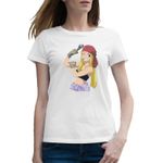 Fashion, accesorii si bijuterii - Femei - Imbracaminte femei - Tricouri si topuri femei - Tricou femei Fullmetal Alchemist Winry Rockbell Mecanic Auto, alb, marime 2XL - Infinity.ro