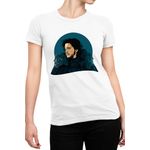 Fashion, accesorii si bijuterii - Femei - Imbracaminte femei - Tricouri si topuri femei - Tricou Femei Game of Thrones John Snow Adventure Drama, alb,  marime 2XL - Infinity.ro