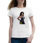 Fashion, accesorii si bijuterii - Femei - Imbracaminte femei - Tricouri si topuri femei - Tricou femei Gangster Women GTA, alb, marime 2XL - Infinity.ro