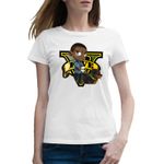 Fashion, accesorii si bijuterii - Femei - Imbracaminte femei - Tricouri si topuri femei - Tricou femei Grand Theft Auto Franklin GTA, alb, marime 2XL - Infinity.ro