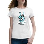 Fashion, accesorii si bijuterii - Femei - Imbracaminte femei - Tricouri si topuri femei - Tricou femei GTA5 Cool, alb, marime 2XL - Infinity.ro