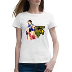 Fashion, accesorii si bijuterii - Femei - Imbracaminte femei - Tricouri si topuri femei - Tricou femei GTA Girl One Piece Nico Robin Devil, alb, marime 2XL - Infinity.ro