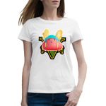 Fashion, accesorii si bijuterii - Femei - Imbracaminte femei - Tricouri si topuri femei - Tricou femei Guff Fortnite GTA, alb, marime 2XL - Infinity.ro