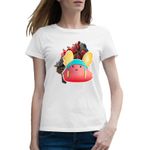 Fashion, accesorii si bijuterii - Femei - Imbracaminte femei - Tricouri si topuri femei - Tricou femei Guff Fortnite Primal SMG Gun, alb, marime 2XL - Infinity.ro