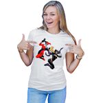 Fashion, accesorii si bijuterii - Femei - Imbracaminte femei - Tricouri si topuri femei - Tricou Femei Joker Woman Harley Quinn Friends Catwoman Batwoman, alb,  marime 2XL - Infinity.ro