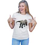 Fashion, accesorii si bijuterii - Femei - Imbracaminte femei - Tricouri si topuri femei - Tricou Femei Jurassic Park Velociraptor Species Ancestor, alb,  marime 2XL - Infinity.ro