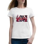 Fashion, accesorii si bijuterii - Femei - Imbracaminte femei - Tricouri si topuri femei - Tricou femei Kakegurui Compulsive Gambling Anime, alb, marime 2XL - Infinity.ro