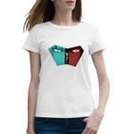 Fashion, accesorii si bijuterii - Femei - Imbracaminte femei - Tricouri si topuri femei - Tricou femei Kakeguri Gambling Anime Manga, alb, marime 2XL - Infinity.ro