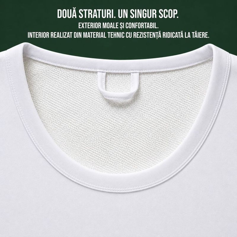 Sport si Outdoor - Sporturi de contact - Produse autoaparare - Maiou Profesional Anti-Taiere si Anti-Injunghiere, EN388 Nivel 5, Material Certificat SGS, Marime M, Alb - Infinity.ro