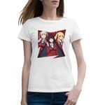 Fashion, accesorii si bijuterii - Femei - Imbracaminte femei - Tricouri si topuri femei - Tricou femei Kakegurui Poker Girls Anime Manga, alb, marime 2XL - Infinity.ro