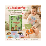 Jucarii, Copii si Bebe - Jucarii si jocuri - Jocuri si puzzle - Jocuri de societate - Set 50 cartonase pentru nou-nascut "Primul meu anisor", 10x6cm, Baby Milestone - Infinity.ro