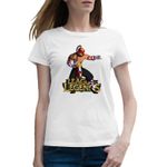 Fashion, accesorii si bijuterii - Femei - Imbracaminte femei - Tricouri si topuri femei - Tricou femei Lee Sin League of Legends LoL Muay Thai, alb, marime 2XL - Infinity.ro
