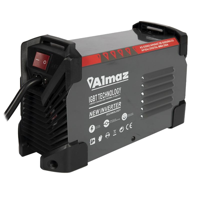 Casa si Gradina - Constructii - Scule electrice si accesorii - Aparate de sudura - Aparat sudura almaz, MMA, intensitate maxima 250A, afisaj digital, energy-saver - Infinity.ro