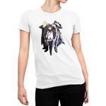 Fashion, accesorii si bijuterii - Femei - Imbracaminte femei - Tricouri si topuri femei - Tricou Femei Madoka Magica Akemi Homura FMA Edward Jojo Jotaro, alb,  marime 2XL - Infinity.ro