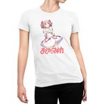 Fashion, accesorii si bijuterii - Femei - Imbracaminte femei - Tricouri si topuri femei - Tricou Femei Madoka Magica Kaname Drama Suspense Hanokage, alb,  marime 2XL - Infinity.ro