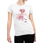 Fashion, accesorii si bijuterii - Femei - Imbracaminte femei - Tricouri si topuri femei - Tricou Femei Madoka Magica Kaname Sakura Dress Cute Universe, alb,  marime 2XL - Infinity.ro