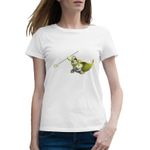 Fashion, accesorii si bijuterii - Femei - Imbracaminte femei - Tricouri si topuri femei - Tricou femei Master Oogway Kung Fu Panda Antrenor Coach, alb, marime 2XL - Infinity.ro