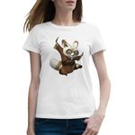 Fashion, accesorii si bijuterii - Femei - Imbracaminte femei - Tricouri si topuri femei - Tricou femei Master Shifu Kung Fu Panda Instructor Profesor, alb, marime 2XL - Infinity.ro