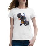 Fashion, accesorii si bijuterii - Femei - Imbracaminte femei - Tricouri si topuri femei - Tricou femei Mega Knight Clash Royale GTA, alb, marime 2XL - Infinity.ro